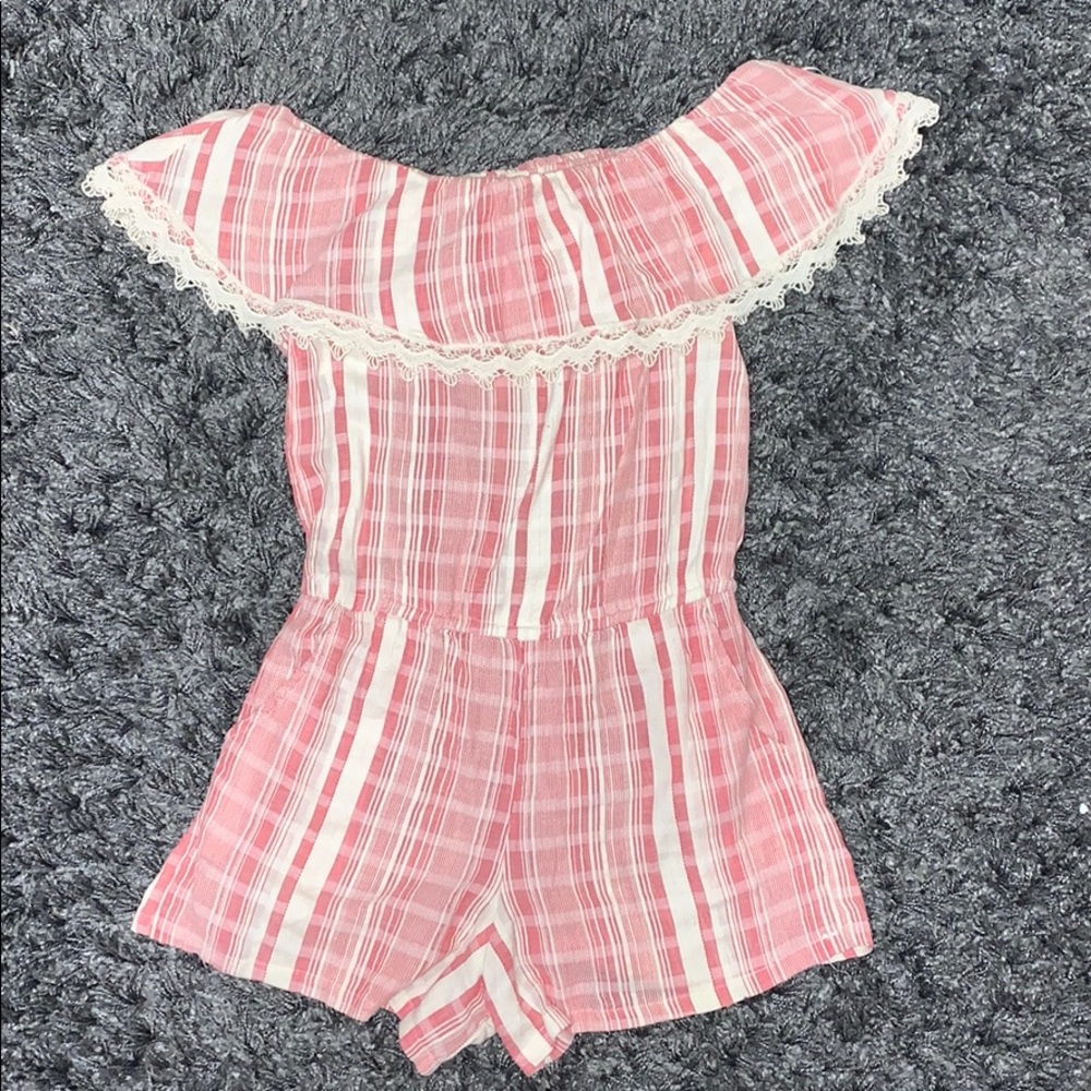off the shoulder romper